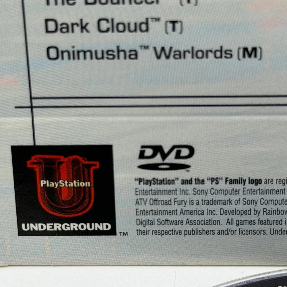 Sony PlayStation 2 Demo Disc Version 2.2 SCUS-97126 Retro Gaming Y2K Collector